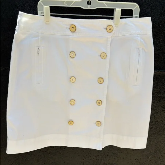 Sharagano Women’s White Pencil Skirt Resort Wear Size 16W - Picture 1 of 8